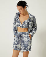 3-Piece Floral Print Shorts Set