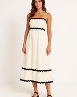 A-Line Maxi Dress with Slim Straps