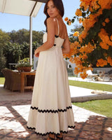 A-Line Maxi Dress with Slim Straps