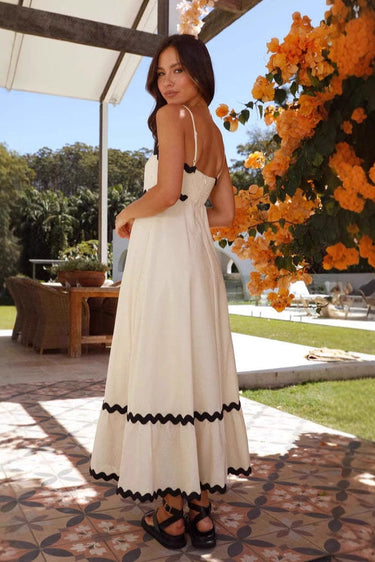 A-Line Maxi Dress with Slim Straps