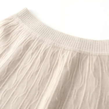 A-Line Midi Skirt Merino Wool Knit