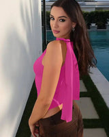Asymmetrical Strappy Cropped Top