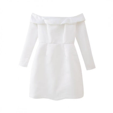 Bardot Mini Dress with Long Sleeves