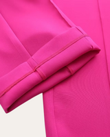 Belted Blazer and Wide-Leg Trousers Set