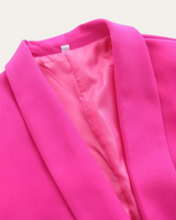 Belted Blazer and Wide-Leg Trousers Set