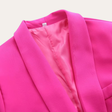 Belted Blazer and Wide-Leg Trousers Set