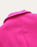 Belted Blazer and Wide-Leg Trousers Set