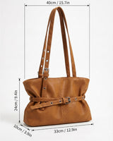 Back view of the tote bag showing the clean rear panel and shoulder handles