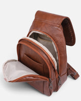 Bag worn as a crossbody with detached straps