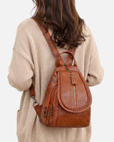 Detail shot of the zipped interior pocket