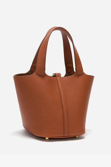 Bucket Bag with Lock Detail