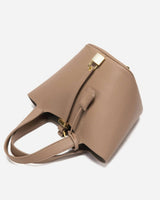 Bucket Bag with Lock Detail