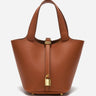 Bucket Bag with Lock Detail
