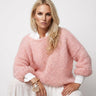 Chunky Knit Jumper with Wide Neck and Dropped Shoulders
