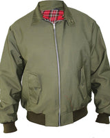 Detail shot of the elasticated ribbed cuffs on the Harrington jacket