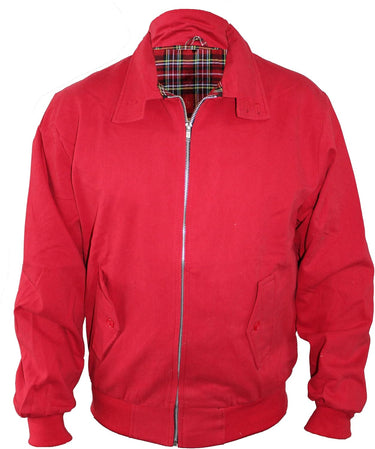 Button-fastened front pocket detail on the men's Harrington jacket