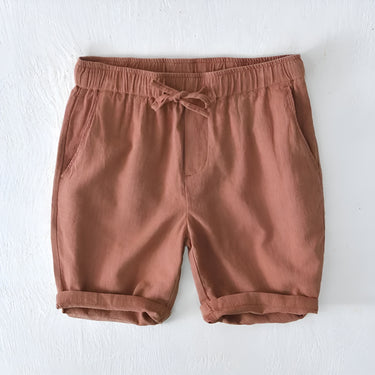 Classic Men’s Drawstring Shorts With Elastic Waist And Rolled Hem