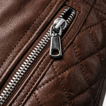 Classic Men's Leather Bomber Jacket With Ribbed Trim And Detachable Hood