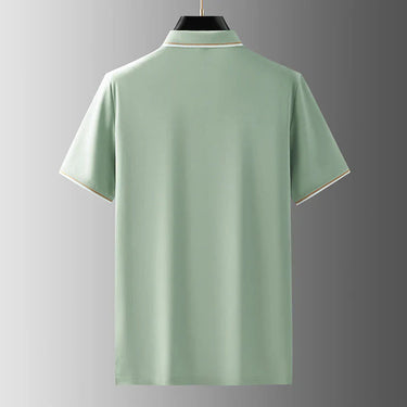 Classic Men’s Pique Polo Shirt With Short Sleeve And Contrast Tipped Collar