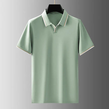 Classic Men’s Pique Polo Shirt With Short Sleeve And Contrast Tipped Collar