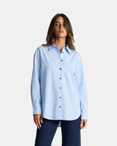 Classic Women’s Oversized Button Up Shirt With Long Sleeve