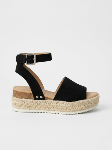 Classic Women’s Platform Espadrille Sandals With Ankle Strap
