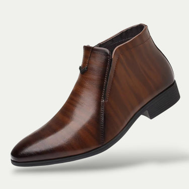 Clean Men’s Ankle Dress Boots With Front Zip And Sleek Upper