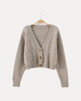 Side view showing cropped length and relaxed fit through the body