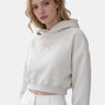 Cropped Hoodie with Bow Detail