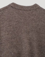 Cropped Knit Cardigan with Button Front