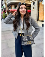 Cropped Overshirt Jacket with Flap Pockets