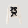 Cropped Sequin Jacket with Bow Closure