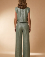 Cropped Top and Wide Leg Pants Co Ord Set