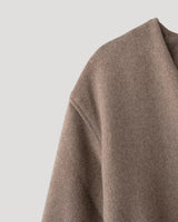 Cropped Wrap Jacket with Slim Belt