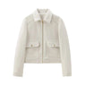 Cropped Zip Jacket with Double Front Pockets