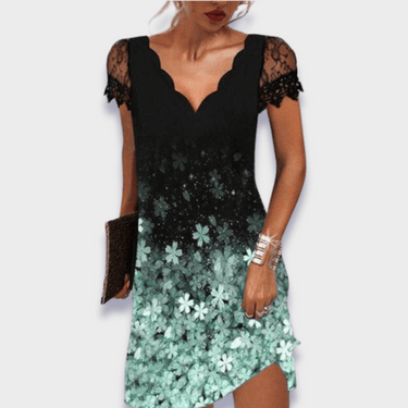 Flat lay of the sleeveless draped midi dress showing full silhouette