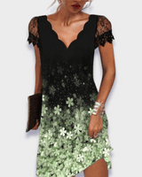 Draped Midi Dress with Fitted Bodice and Flared Skirt