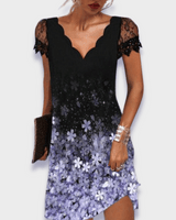 Draped Midi Dress with Fitted Bodice and Flared Skirt