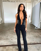 Halter Jumpsuit with Cut-Out Detail