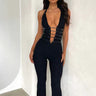 Halter Jumpsuit with Cut-Out Detail