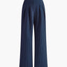 High Waist Pinstripe Wide Leg Trousers