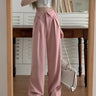 High Waist Pleated Wide Leg Trousers