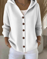 Close-up of side pocket on the cardigan
