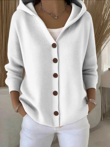 Close-up of side pocket on the cardigan