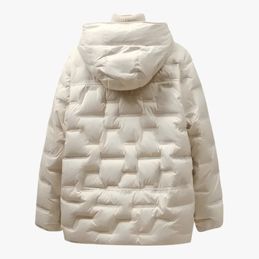 Hooded Quilted Jacket with Snap Closure