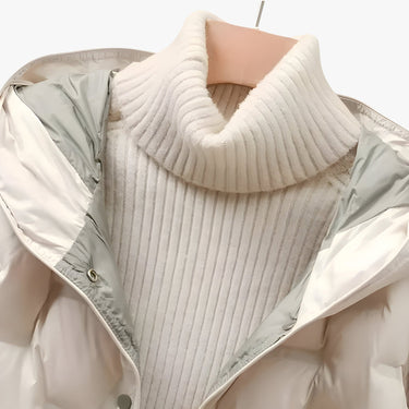 Hooded Quilted Jacket with Snap Closure