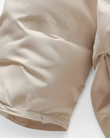 Hooded Quilted Jacket with Snap Closure
