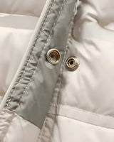Hooded Quilted Jacket with Snap Closure