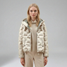 Hooded Quilted Jacket with Snap Closure