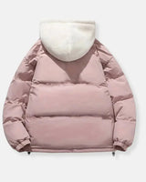 Hooded Quilted Winter Jacket with Plush Lining